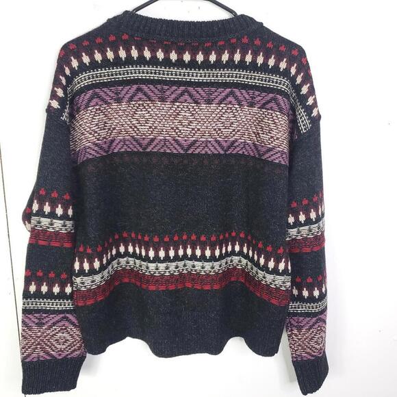 Lucky Brand Sweater Womens Small Cozy Cabin Ski Crew Neck Boxy Cropping - Picture 10 of 10